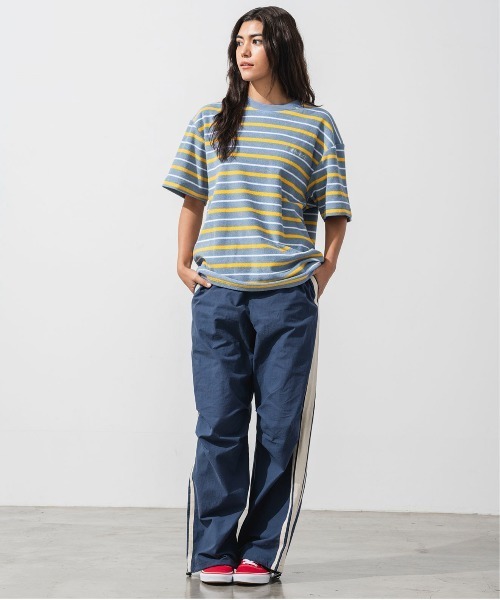 OFFSHORE(オフショア)の「PILE BORDER TEE(Tシャツ/カットソー・メンズ・ブルー/グリーン・XL/L/M/S)」の9枚目の写真