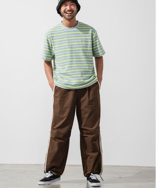 OFFSHORE(オフショア)の「PILE BORDER TEE(Tシャツ/カットソー・メンズ・ブルー/グリーン・XL/L/M/S)」の3枚目の写真