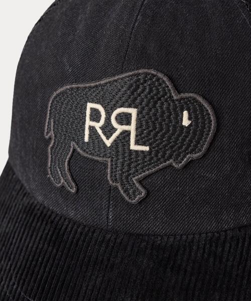 RRL（ダブル アール エル）の「コーデュロイビル デニム トラッカー キャップ（キャップ・メンズ・ブラック系1・ONE）」の5枚目の写真