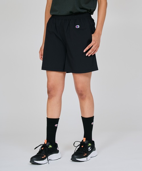 Champion(チャンピオン)の「【Champion/チャンピオン】レディース ショーツ(その他パンツ・レディース・ネイビー系1/パープル/チャコール/ブラック・LARGE/MEDIUM)」の1枚目の写真