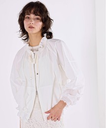 Marilyn Moon（マリリンムーン）の「pleats sheer dolman blouson（ブルゾン）」