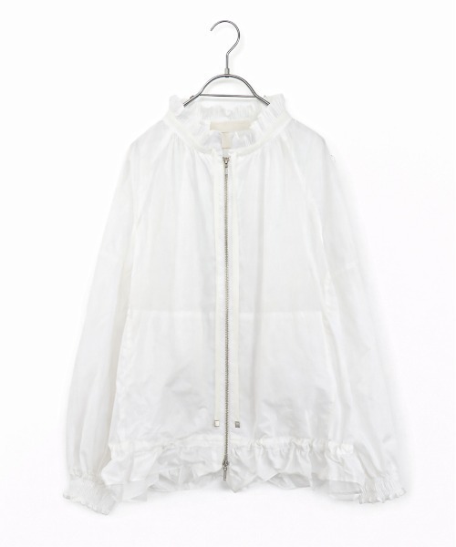 Marilyn Moon(マリリンムーン)の「pleats sheer dolman blouson(ブルゾン・レディース・ホワイト/ベージュ/ミント/ブラック・FREE)」の22枚目の写真