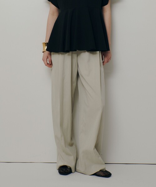 allureville（アルアバイル）の「【ATELIER Line】ドローコードイージーパンツ（その他パンツ・レディース・ブラック/ベージュ・1/2）」の11枚目の写真