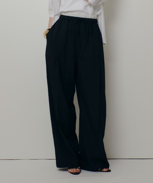 allureville（アルアバイル）の「【ATELIER Line】ドローコードイージーパンツ（その他パンツ・レディース・ブラック/ベージュ・1/2）」の18枚目の写真