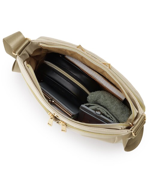 ITS'DEMO（イッツデモ）の「【収納アドバイザー監修】ミニショルダー（ショルダーバッグ・レディース・ダークグレー/パープル/ライトベージュ/ブラック・00）」の8枚目の写真