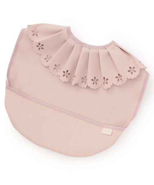 petit main（プティマイン）の「衿つきお食事エプロン（マグ/哺乳瓶/お食事グッズ・キッズ・ベージュ/ライトピンク/オフホワイト/ライトブルー・F）」の4枚目の写真