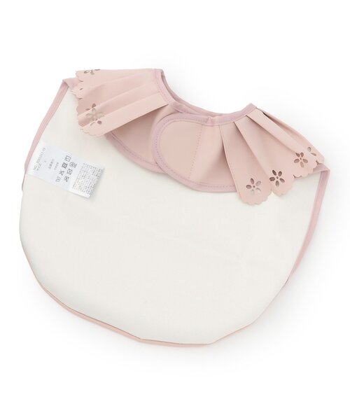petit main（プティマイン）の「衿つきお食事エプロン（マグ/哺乳瓶/お食事グッズ・キッズ・ベージュ/ライトピンク/オフホワイト/ライトブルー・F）」の5枚目の写真