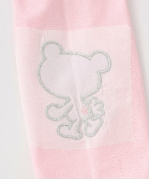 ナルミヤキャラクターズ（ナルミヤキャラクターズ）の「ナカムラくん 袖アップリケTシャツ（Tシャツ/カットソー・レディース・ホワイト/ピンク・F）」の9枚目の写真