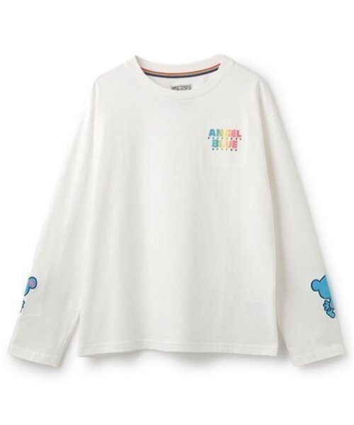 ナルミヤキャラクターズ（ナルミヤキャラクターズ）の「ナカムラくん 袖アップリケTシャツ（Tシャツ/カットソー・レディース・ホワイト/ピンク・F）」の20枚目の写真