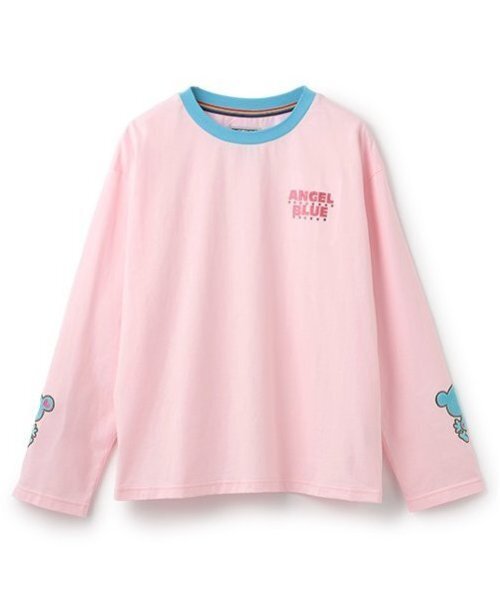 ナルミヤキャラクターズ（ナルミヤキャラクターズ）の「ナカムラくん 袖アップリケTシャツ（Tシャツ/カットソー・レディース・ホワイト/ピンク・F）」の21枚目の写真