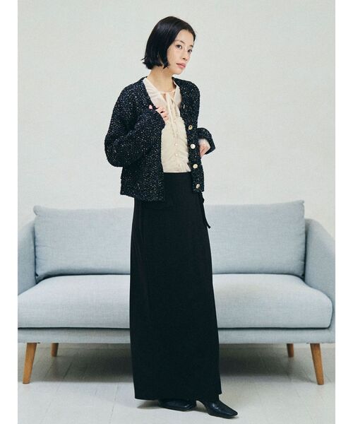 LAGUNAMOON（ラグナムーン）の「デザインポケットラップカットスカート（スカート・レディース・ブラック/アイボリー/ベージュ・MEDIUM/SMALL）」の10枚目の写真