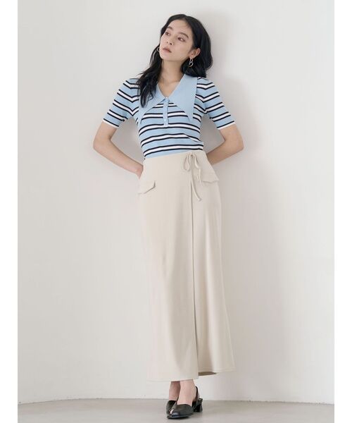 LAGUNAMOON（ラグナムーン）の「デザインポケットラップカットスカート（スカート・レディース・ブラック/アイボリー/ベージュ・MEDIUM/SMALL）」の21枚目の写真