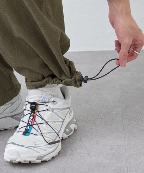 CIAOPANIC TYPY（チャオパニックティピー）の「【ユニセックス】履き心地◎/リップストップミリタリーパンツ（カーゴパンツ・メンズ・カーキ/ブラック・LARGE/MEDIUM）」の10枚目の写真