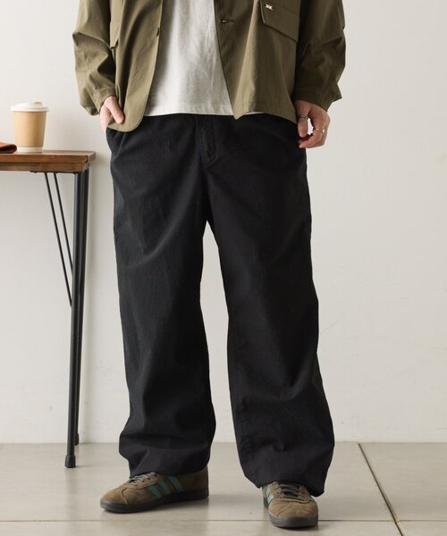 CIAOPANIC TYPY（チャオパニックティピー）の「【ユニセックス】履き心地◎/リップストップミリタリーパンツ（カーゴパンツ・メンズ・カーキ/ブラック・LARGE/MEDIUM）」の14枚目の写真