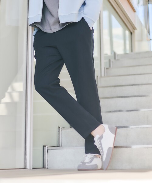 ABAHOUSE（アバハウス）の「カルゼストレッチ ノータック イージーパンツ / スリムテーパード（その他パンツ・メンズ・グレイッシュベージュ/グレイッシュブルー/ダークネイビー・44/46/48/50）」の3枚目の写真