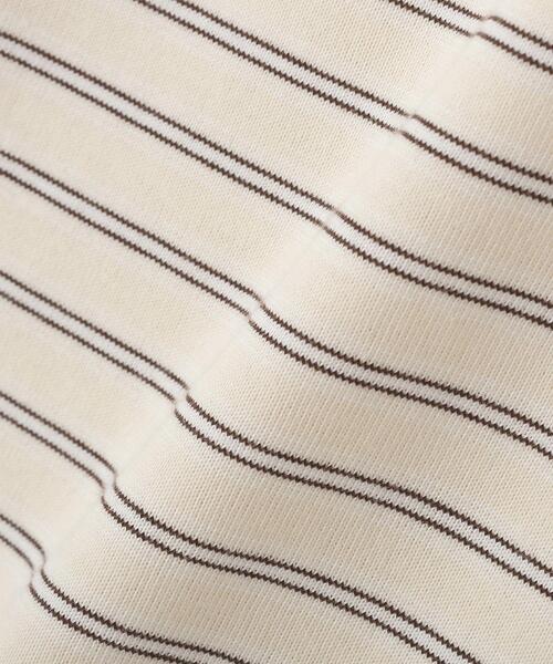 CRAFT STANDARD BOUTIQUE(クラフトスタンダードブティック)の「ポロ衿ボーダーワンピース◆(ワンピース・レディース・アイボリー/ブラウン・M/L)」の21枚目の写真