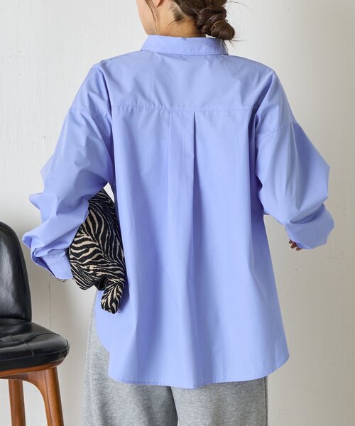 Jena espace merveilleux（ジェナ　エスパスメルヴェイユ）の「【ZOZOTOWN限定】フロントタックシャツ（シャツ/ブラウス・レディース・オフホワイト/ベージュ/ブルー・FREE）」の7枚目の写真