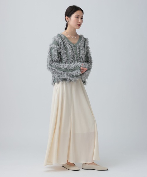 LEPSIM（レプシィム）の「バイアスフレアスカート　645452（スカート・レディース・ブラック/アイボリー/ブラウン・FREE）」の7枚目の写真