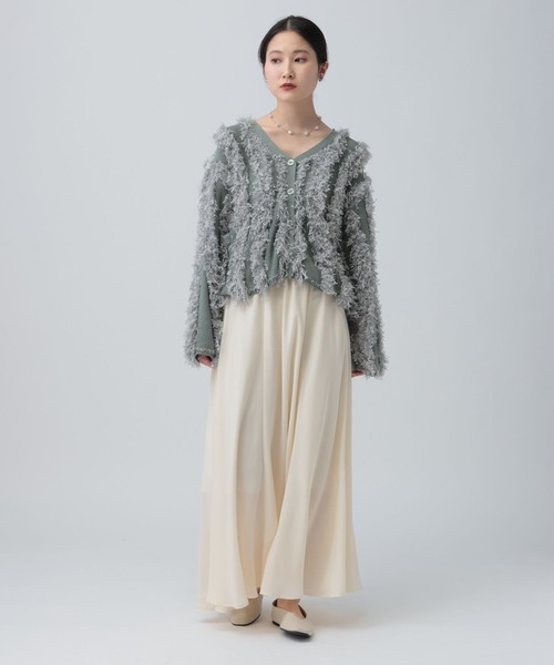 LEPSIM（レプシィム）の「バイアスフレアスカート　645452（スカート・レディース・ブラック/アイボリー/ブラウン・FREE）」の8枚目の写真