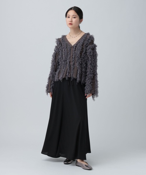 LEPSIM（レプシィム）の「バイアスフレアスカート　645452（スカート・レディース・ブラック/アイボリー/ブラウン・FREE）」の13枚目の写真