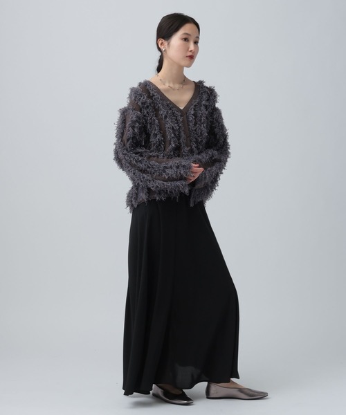 LEPSIM（レプシィム）の「バイアスフレアスカート　645452（スカート・レディース・ブラック/アイボリー/ブラウン・FREE）」の14枚目の写真