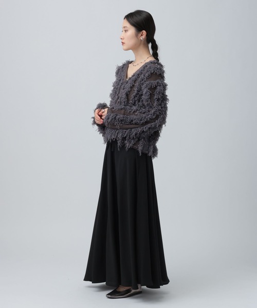 LEPSIM（レプシィム）の「バイアスフレアスカート　645452（スカート・レディース・ブラック/アイボリー/ブラウン・FREE）」の15枚目の写真