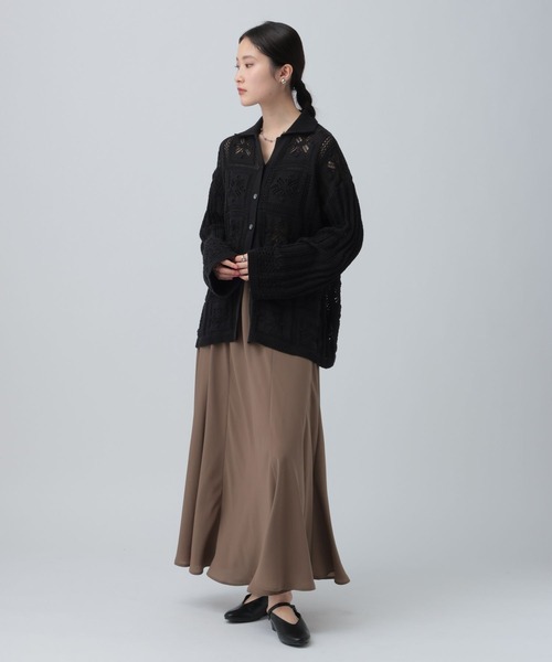 LEPSIM（レプシィム）の「バイアスフレアスカート　645452（スカート・レディース・ブラック/アイボリー/ブラウン・FREE）」の20枚目の写真