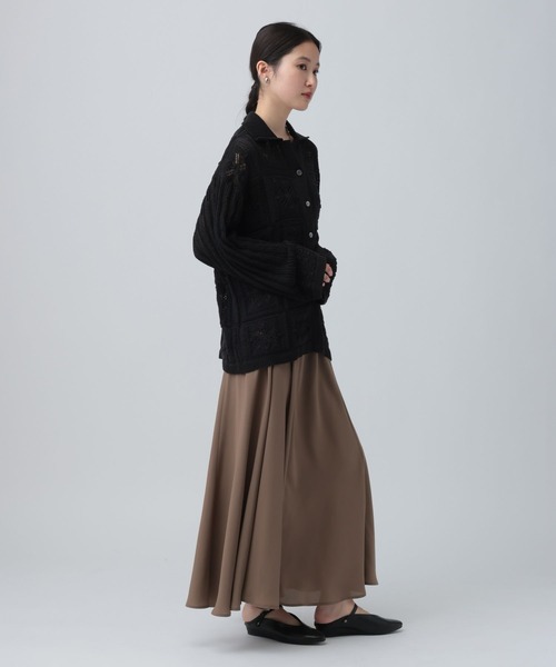 LEPSIM（レプシィム）の「バイアスフレアスカート　645452（スカート・レディース・ブラック/アイボリー/ブラウン・FREE）」の21枚目の写真