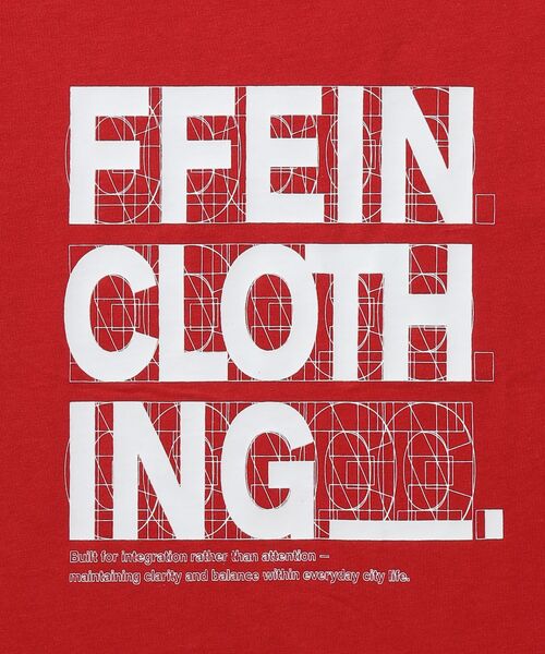 FFEIN（フェイン）の「【FFEIN（フェイン）】線画グラフィックロゴショート丈Tシャツ / Tシャツ クルーネック 半袖 プリント 【短丈】（Tシャツ/カットソー・メンズ・レモンイエロー/ネイビー/レッド・LARGE/MEDIUM/SMALL）」の15枚目の写真