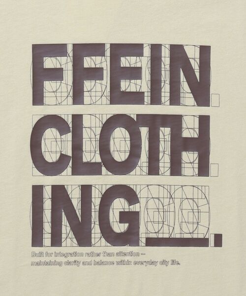 FFEIN（フェイン）の「【FFEIN（フェイン）】線画グラフィックロゴショート丈Tシャツ / Tシャツ クルーネック 半袖 プリント 【短丈】（Tシャツ/カットソー・メンズ・レモンイエロー/ネイビー/レッド・LARGE/MEDIUM/SMALL）」の19枚目の写真