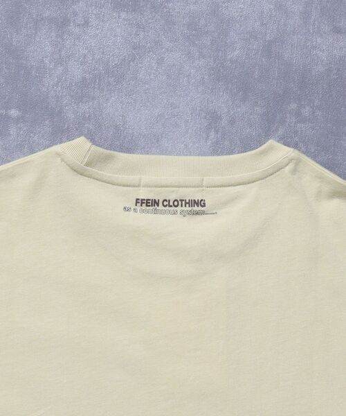 FFEIN（フェイン）の「【FFEIN（フェイン）】線画グラフィックロゴショート丈Tシャツ / Tシャツ クルーネック 半袖 プリント 【短丈】（Tシャツ/カットソー・メンズ・レモンイエロー/ネイビー/レッド・LARGE/MEDIUM/SMALL）」の20枚目の写真