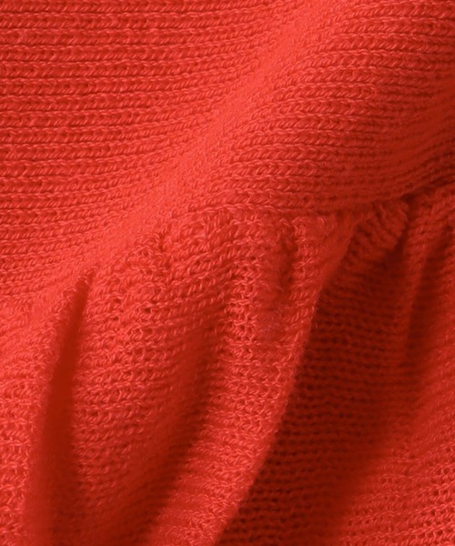 Three Four Time（ｽﾘｰﾌｫｰﾀｲﾑ）の「ギャザーニットワンピース（ワンピース・レディース・オレンジ/ブラック・FREE）」の12枚目の写真