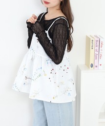 花柄プリントビスチェ