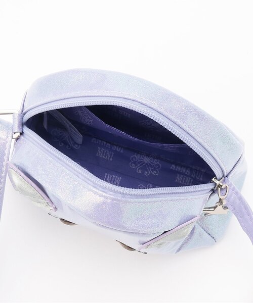 ANNA SUI mini(アナスイ・ミニ)の「ネコキラキラショルダーバッグ(ショルダーバッグ・キッズ・サックスブルー/ラベンダー・F)」の6枚目の写真