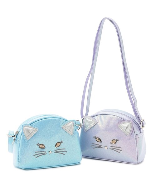 ANNA SUI mini(アナスイ・ミニ)の「ネコキラキラショルダーバッグ(ショルダーバッグ・キッズ・サックスブルー/ラベンダー・F)」の7枚目の写真