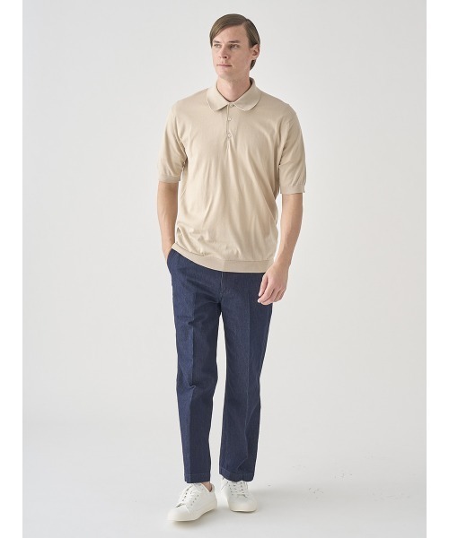 JOHN SMEDLEY(ジョンスメドレー)の「半袖コットンニットクラシックポロシャツ(ポロシャツ・メンズ・ベージュ系その他4・S/M/XL)」の8枚目の写真
