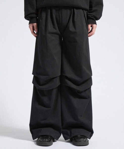 Parts Lab.（パーツラボ）の「【Parts Lab.】Herringbone Tuck Volume Pants / ヘリンボーンタックボリュームパンツ（その他パンツ・メンズ・ブラウン/ブラック・S/M/L）」の3枚目の写真