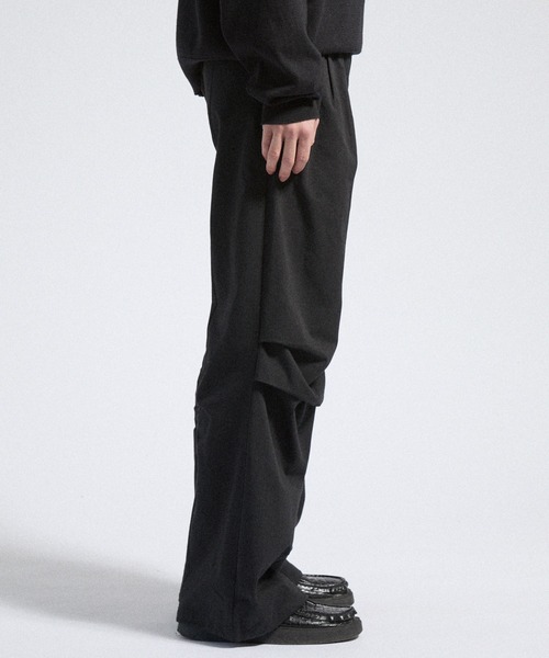 Parts Lab.（パーツラボ）の「【Parts Lab.】Herringbone Tuck Volume Pants / ヘリンボーンタックボリュームパンツ（その他パンツ・メンズ・ブラウン/ブラック・S/M/L）」の5枚目の写真