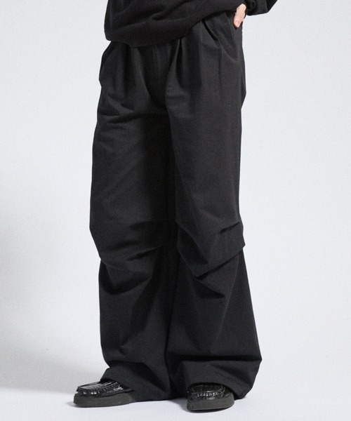 Parts Lab.（パーツラボ）の「【Parts Lab.】Herringbone Tuck Volume Pants / ヘリンボーンタックボリュームパンツ（その他パンツ・メンズ・ブラウン/ブラック・S/M/L）」の7枚目の写真