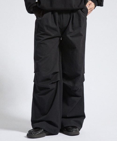 Parts Lab.】Herringbone Tuck Volume Pants / ヘリンボーンタック