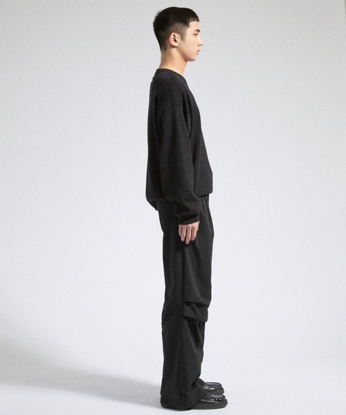 Parts Lab.（パーツラボ）の「【Parts Lab.】Herringbone Tuck Volume Pants / ヘリンボーンタックボリュームパンツ（その他パンツ・メンズ・ブラウン/ブラック・S/M/L）」の12枚目の写真