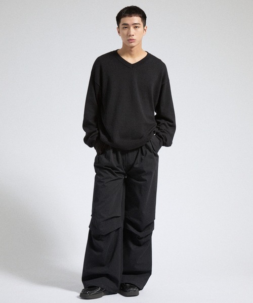 Parts Lab.（パーツラボ）の「【Parts Lab.】Herringbone Tuck Volume Pants / ヘリンボーンタックボリュームパンツ（その他パンツ・メンズ・ブラウン/ブラック・S/M/L）」の14枚目の写真
