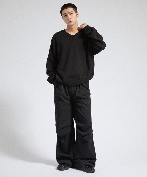 Parts Lab.（パーツラボ）の「【Parts Lab.】Herringbone Tuck Volume Pants / ヘリンボーンタックボリュームパンツ（その他パンツ・メンズ・ブラウン/ブラック・S/M/L）」の15枚目の写真