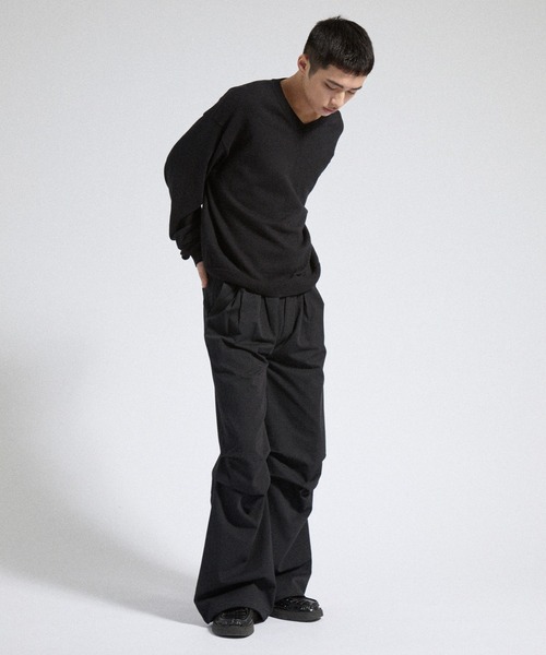 Parts Lab.（パーツラボ）の「【Parts Lab.】Herringbone Tuck Volume Pants / ヘリンボーンタックボリュームパンツ（その他パンツ・メンズ・ブラウン/ブラック・S/M/L）」の16枚目の写真
