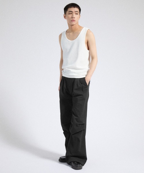 Parts Lab.（パーツラボ）の「【Parts Lab.】Herringbone Tuck Volume Pants / ヘリンボーンタックボリュームパンツ（その他パンツ・メンズ・ブラウン/ブラック・S/M/L）」の22枚目の写真