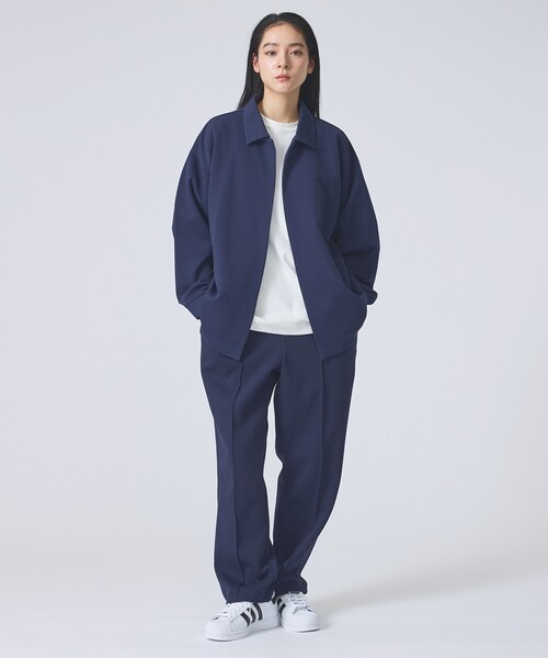 FORTUNA HOMME（フォルトゥナオム）の「【FORTUNA/フォルトゥナ】NobuttonLightJK/ノーボタンライトジャケット/ユニセックス/【WEB限定】（ブルゾン・メンズ・ネイビー/ブラック・M/L）」の3枚目の写真