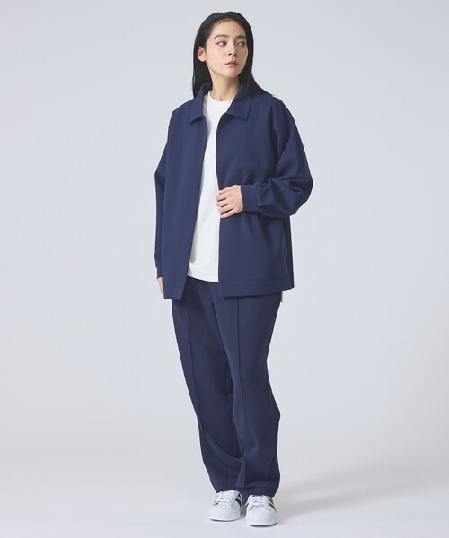 FORTUNA HOMME（フォルトゥナオム）の「【FORTUNA/フォルトゥナ】NobuttonLightJK/ノーボタンライトジャケット/ユニセックス/【WEB限定】（ブルゾン・メンズ・ネイビー/ブラック・M/L）」の4枚目の写真