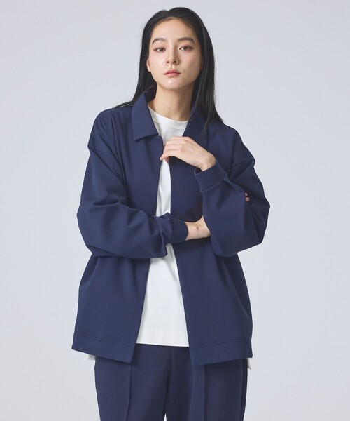 FORTUNA HOMME（フォルトゥナオム）の「【FORTUNA/フォルトゥナ】NobuttonLightJK/ノーボタンライトジャケット/ユニセックス/【WEB限定】（ブルゾン・メンズ・ネイビー/ブラック・M/L）」の8枚目の写真