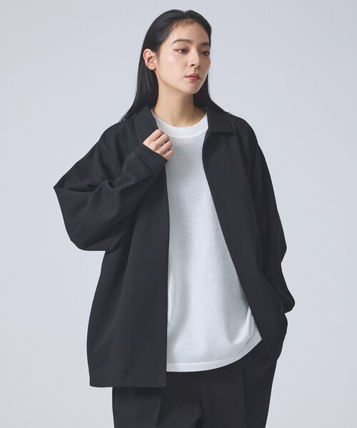 FORTUNA HOMME（フォルトゥナオム）の「【FORTUNA/フォルトゥナ】NobuttonLightJK/ノーボタンライトジャケット/ユニセックス/【WEB限定】（ブルゾン・メンズ・ネイビー/ブラック・M/L）」の14枚目の写真