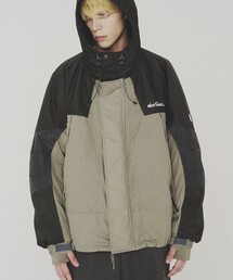 WILD THINGS | 【elephant TRIBAL fabrics × WILD THINGS for ADAM ET ROPE'】EX DETACHABLE MONSTER PARKA(ダウンジャケット/コート)